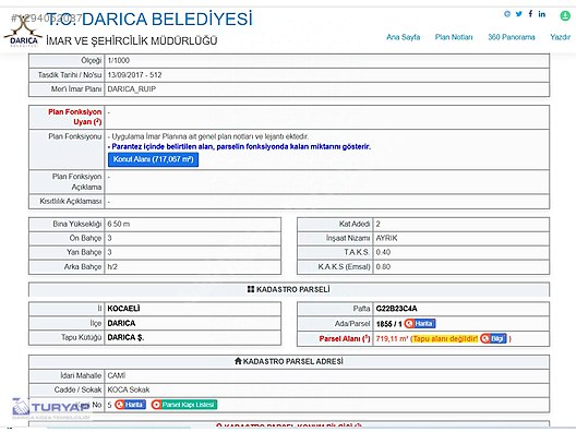 Darıca Cami Mahallesi'nde Deniz Manzaralı Satılık Arsa - KOCAELİ DARICA fotoğraf 9