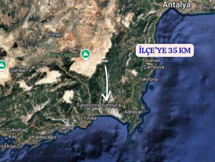 ANTALYA KUMLUCA KARACAÖREN KÖYÜNDE 878 M²  TARLA  SATILIKTIR - ANTALYA KUMLUCA fotoğraf 4