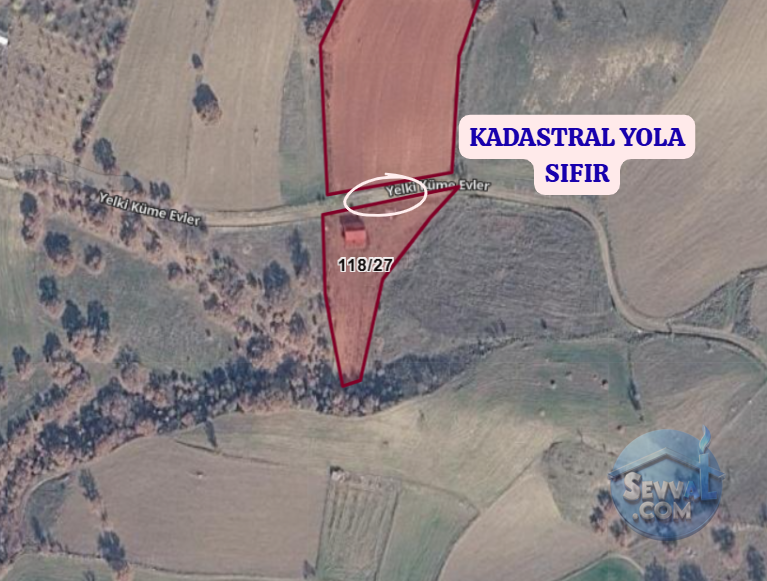 KÜTAHYA GEDİZ YELKİ  KÖYÜNDE 1.175 M²  TARLA  SATILIKTIR - KÜTAHYA GEDİZ fotoğraf 3