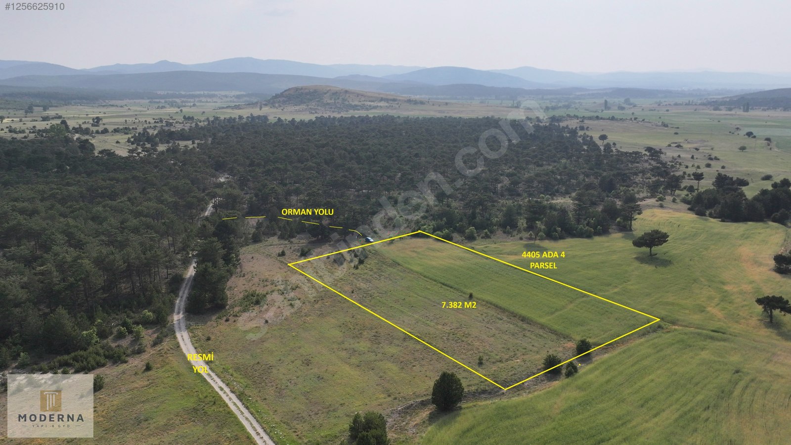 ESKİŞEHİR ORMANA NAZIR MANZARALI 7382 M2 HALI GİBİ TEK TAPU ARSA - ESKİŞEHİR SEYİTGAZİ fotoğraf 29