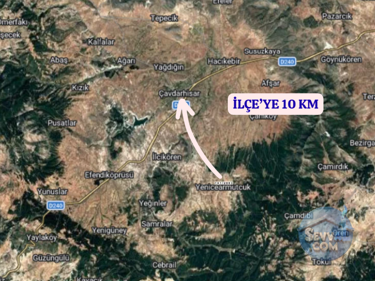 KÜTAHYA ÇAVDARHİSAR YENİCEARMUTCUK  KÖYÜNDE  1.844  M²  TARLA  SATILIKTIR - KÜTAHYA ÇAVDARHİSAR fotoğraf 5