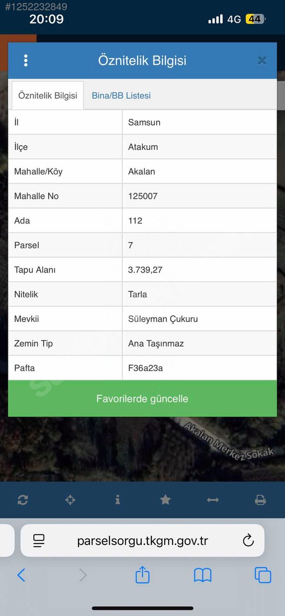 ATAKUM AKALAN MEVKİ TEK TAPULU TARLA - SAMSUN ATAKUM fotoğraf 4