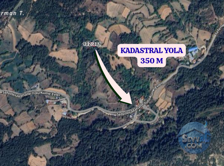 BOLU GÖYNÜK ÇAYLAK  KÖYÜNDE  297 M²  TARLA  SATILIKTIR - BOLU GÖYNÜK fotoğraf 3