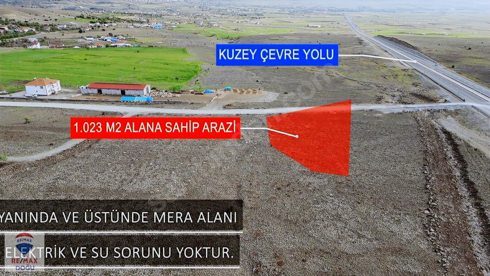 REMAX DOĞU ANA CADDEYE SIFIR KUZEY ÇEVRE YOLUNDA SATILIK TARLA - ELAZIĞ MERKEZ fotoğraf 3