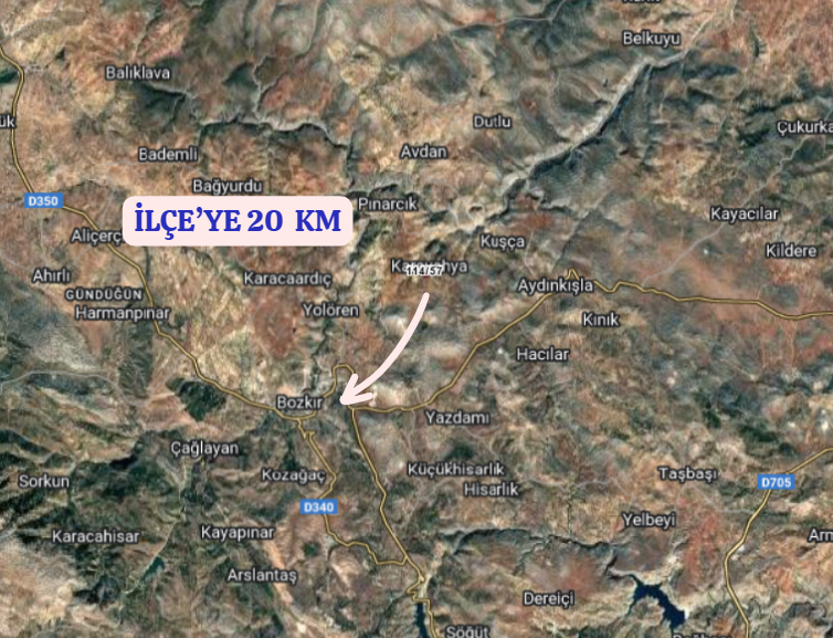 KONYA BOZKIR KARAYAHYA KÖYÜNDE  1.013   M²  TARLA  SATILIKTIR - KONYA BOZKIR fotoğraf 5