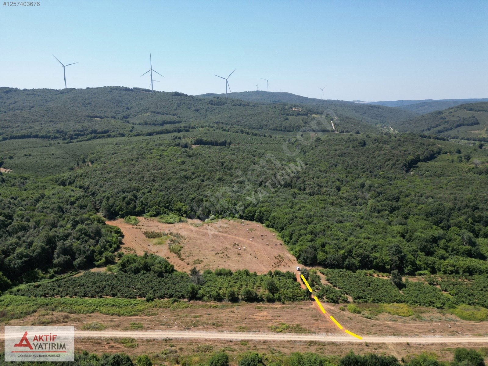 ORMANLA ÇEVRİLİ PLAJA YÜRÜME MESAFESİNDE 2118 M2 SATILIK HİSSE - KOCAELİ KANDIRA fotoğraf 3