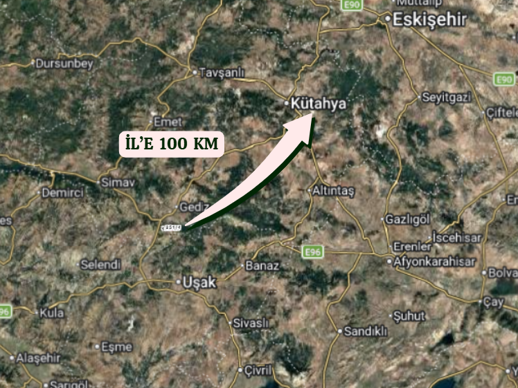 KÜTAHYA GEDİZ VAKIF KÖYÜNDE  TOPLAMDA 6.549   M²  2 TARLA  SATILIKTIR - KÜTAHYA GEDİZ fotoğraf 6
