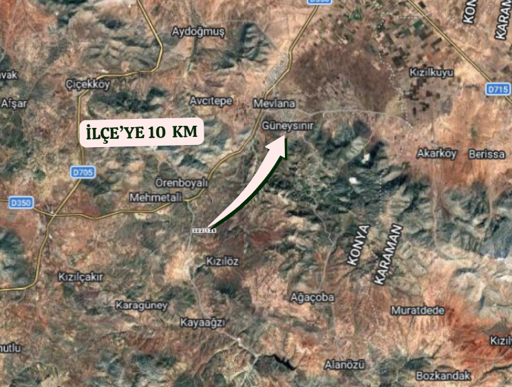 KONYA GÜNEYSINIR MEHMETALİ  KÖYÜNDE  3.497   M²  BAĞ  SATILIKTIR - KONYA GÜNEYSINIR fotoğraf 5