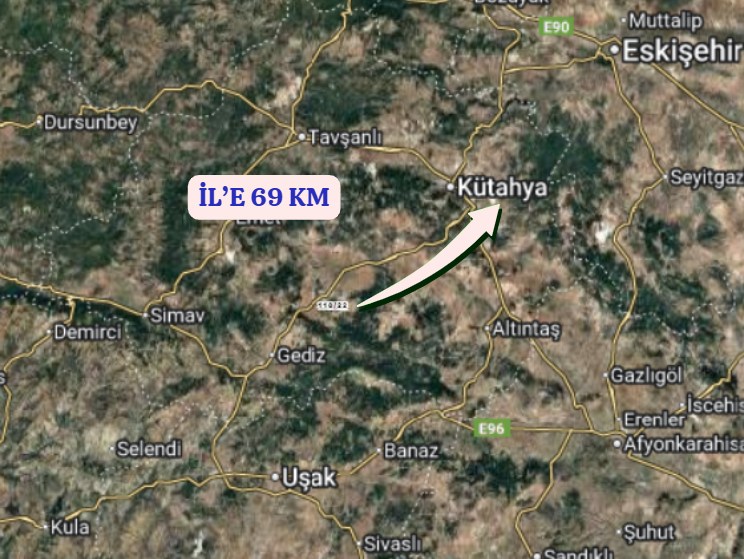 KÜTAHYA GEDİZ YAĞMURLAR  KÖYÜNDE 1.063 M²  TARLA  SATILIKTIR - KÜTAHYA GEDİZ fotoğraf 6