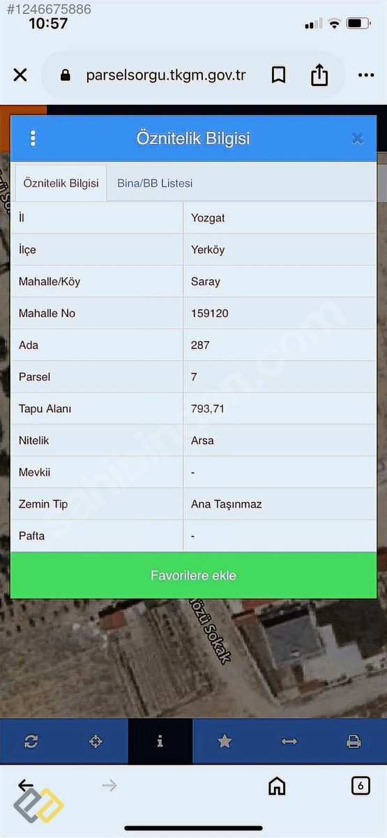 Emlak Akademiden Sarayda 800 m2 satılık arsa - YOZGAT YERKÖY fotoğraf 3