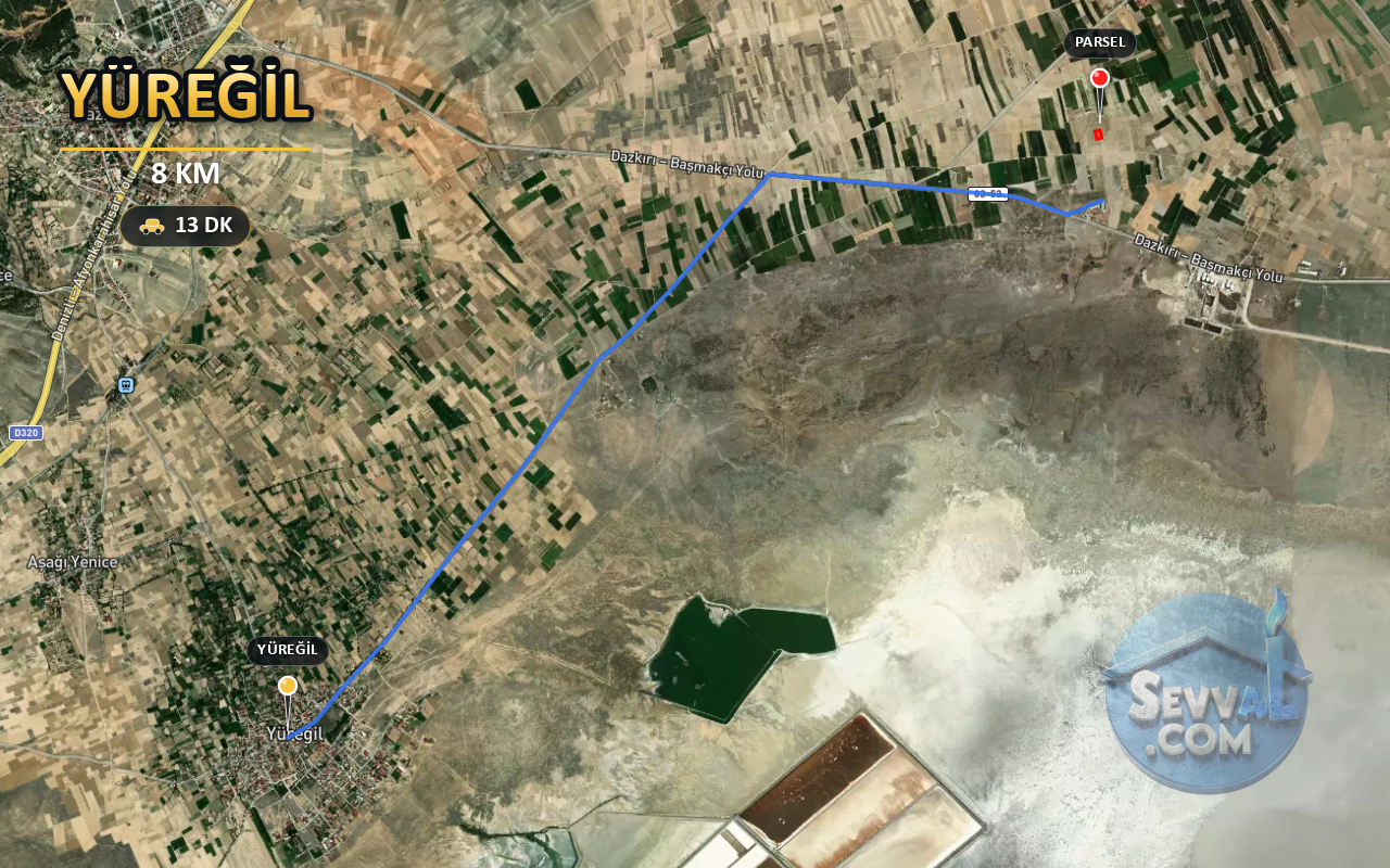 AFYONKARAHİSAR DAZKIRI YÜREĞİL 2.000 m² SATILIK ARSA - AFYONKARAHİSAR DAZKIRI fotoğraf 6