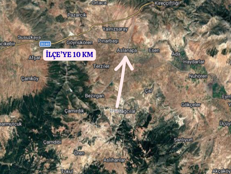 KÜTAHYA ASLANAPA BEZİRGAN  KÖYÜNDE  5.083  M²  TARLA  SATILIKTIR - KÜTAHYA ASLANAPA fotoğraf 5