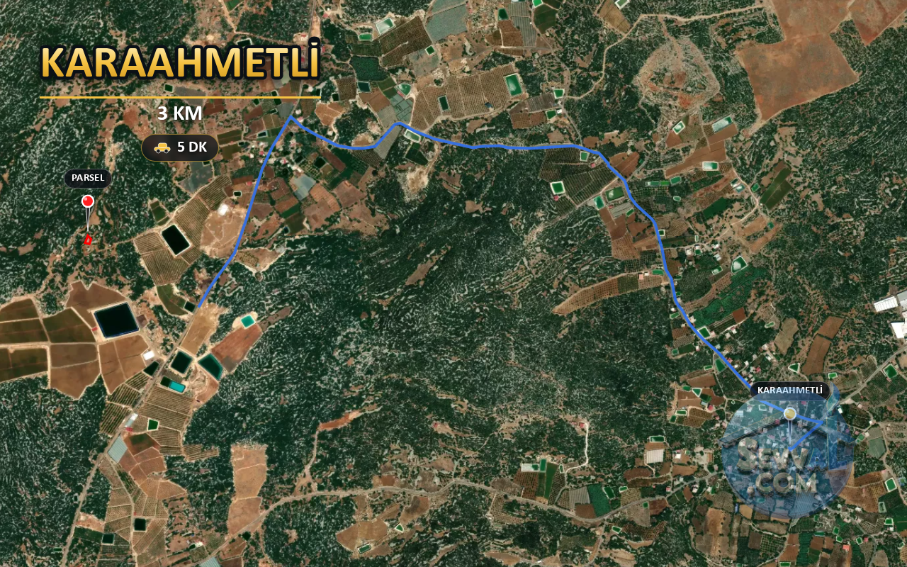 MERSİN ERDEMLİ KARAAHMETLİ 235 m² SATILIK ARSA - MERSİN ERDEMLİ fotoğraf 6