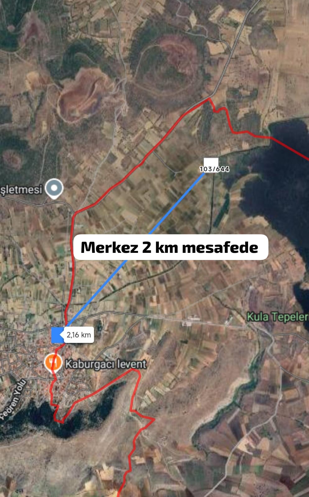 MANİSA KULA GÖKÇEÖREN/KALE 805M² TARLAMIZ SATILIK - MANİSA KULA fotoğraf 2
