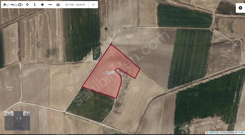 BÜNYAN Y.SÜKSÜN HÜRRİYET'DE 21750 M2 SATILIK TARLA - KAYSERİ BÜNYAN fotoğraf 4