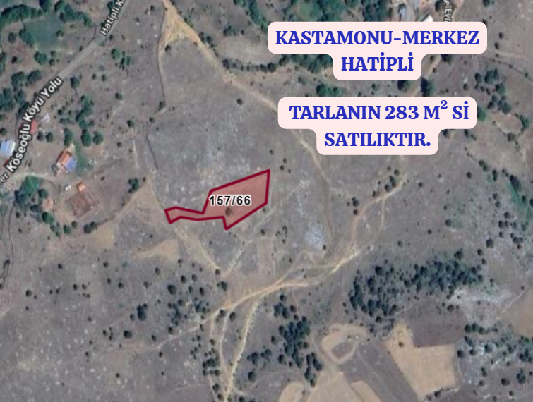 KASTAMONU MERKEZ HATİPLİ DE 2.269M² DEN 283M² HİSSELİ TARLA - KASTAMONU MERKEZ fotoğraf 3