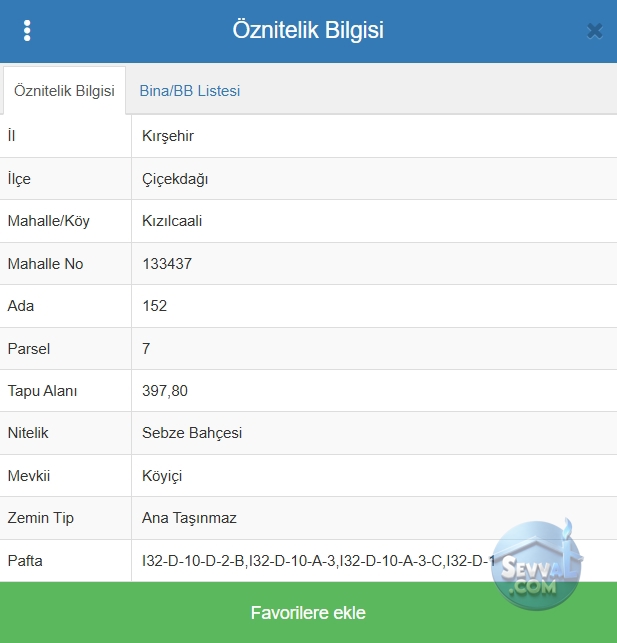 KIRŞEHİR ÇİÇEKDAĞI KIZILCAALİ KÖYİÇİ İMARLI 397M² BAHÇE SATILIK - Kırşehir Çiçekdağı fotoğraf 4