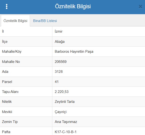 İZMİR ALİAĞA BARBAROS HAYRETTİN PAŞA  KÖYÜ’NDE ZEYTİNLİK TARLA’NIN 370 M² ‘Sİ SA - İZMİR ALİAĞA fotoğraf 7