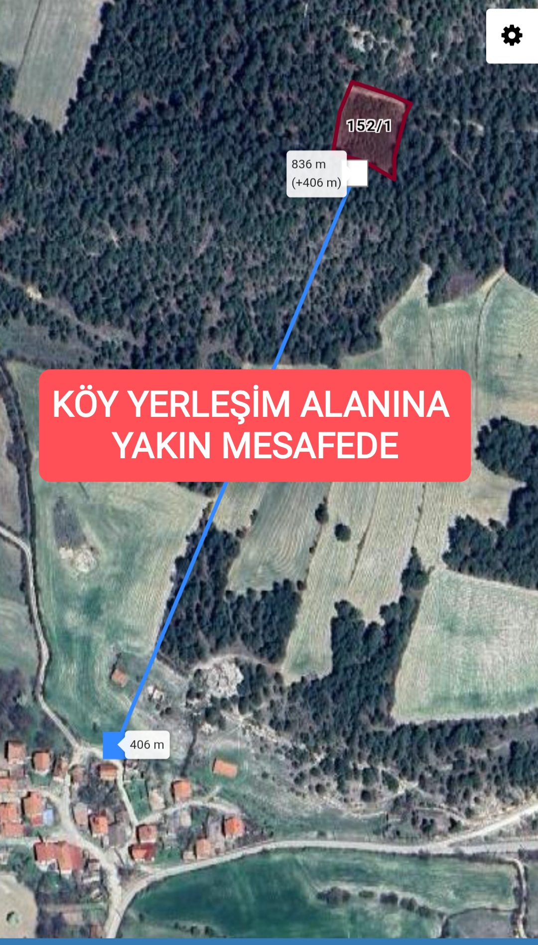 KARABÜK MERKEZ YUKARI KIZILCAÖREN KÖYÜNDE 2.022 M² MÜSTAKİL TAPULU, UYGUN FİYATL - KARABÜK MERKEZ fotoğraf 5