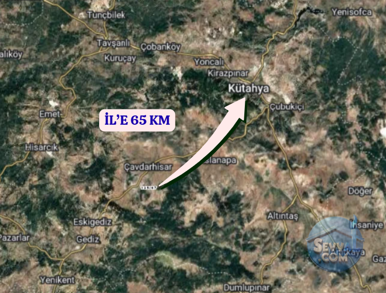KÜTAHYA ÇAVDARHİSAR İLCİKÖREN  KÖYÜNDE  8.031 M²   TARLA  SATILIKTIR - KÜTAHYA ÇAVDARHİSAR fotoğraf 12