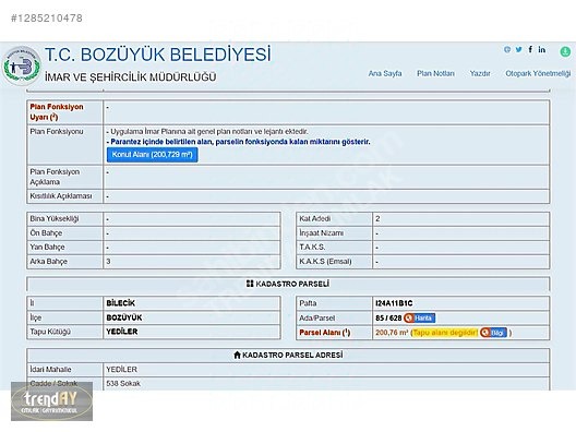 Yediler'de Satılık İmarlı Arsa - Müstakil Ev Fırsatı - BİLECİK BOZÜYÜK fotoğraf 6