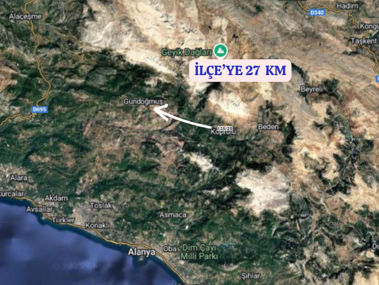 ANTALYA GÜNDOĞMUŞ KAYABÜKÜ   KÖYÜNDE  553  M² TARLA  SATILIKTIR - ANTALYA GÜNDOĞMUŞ fotoğraf 5