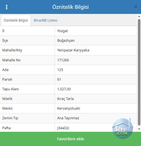 YOZGAT BOĞAZLIYAN YENİPAZAR DA 1.027 M² TARLAMIZ SATILIKTIR - YOZGAT BOĞAZLIYAN fotoğraf 2