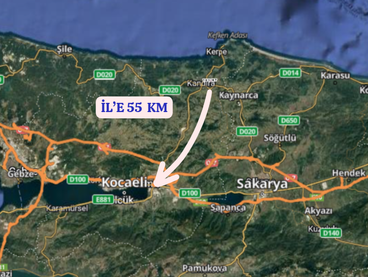 KOCAELİ KANDIRA BALCI  KÖYÜNDE 711 M²  TARLA  SATILIKTIR - KOCAELİ KANDIRA fotoğraf 6