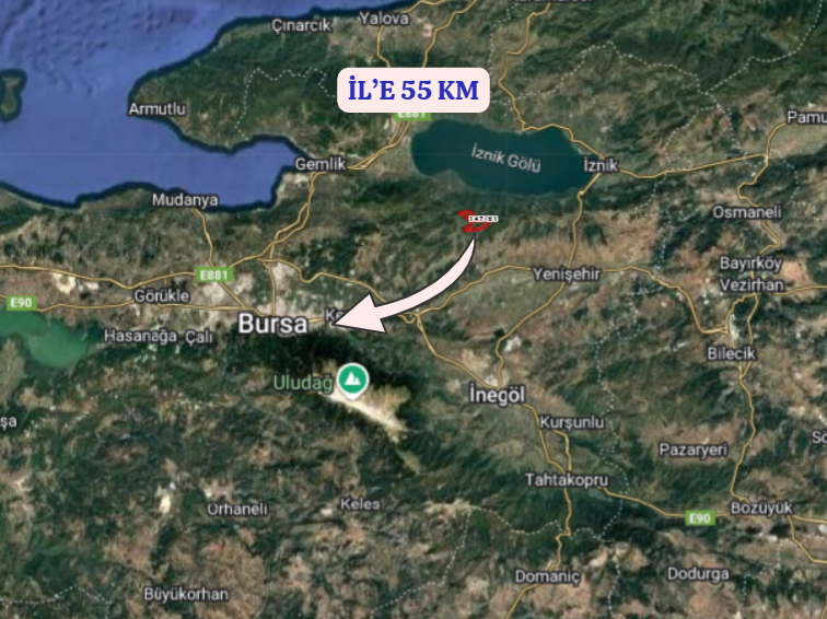BURSA YENİŞEHİR KIBLEPINAR  KÖYÜNDE 5.936  M² TARLA  SATILIKTIR - BURSA YENİŞEHİR fotoğraf 6