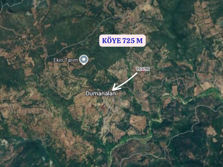 BALIKESİR GÖNEN DUMANALAN  KÖYÜNDE 1.700 M² TARLA SATILIKTIR - BALIKESİR GÖNEN fotoğraf 4