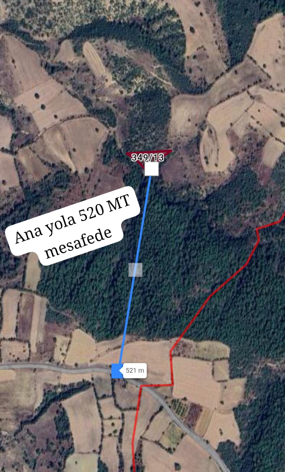  UŞAK MERKEZ İLYASLI KÖYÜ 2.538M² TARLAMIZ SATILIK - UŞAK MERKEZ fotoğraf 3