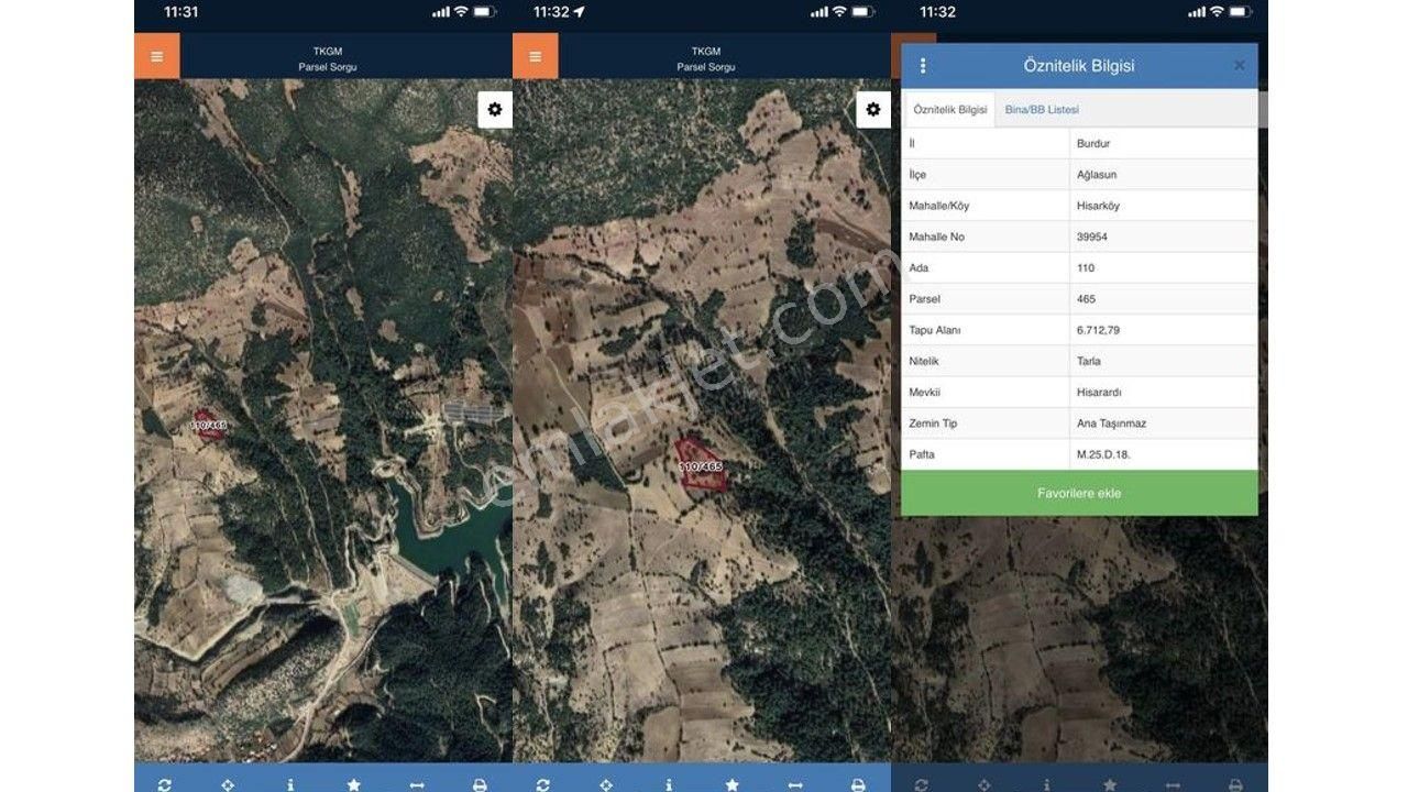Burdur Ağlasun Hisarköy 6.700 M2 Baraja Yakın Satılık Yatırımlık Tarla - BURDUR AĞLASUN fotoğraf 3