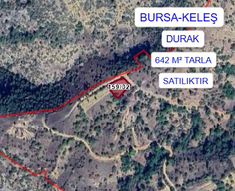 BURSA KELEŞ DURAK MAHALLESİNDE 642M² TARLAMIZ SATILIK - BURSA KELES fotoğraf 6