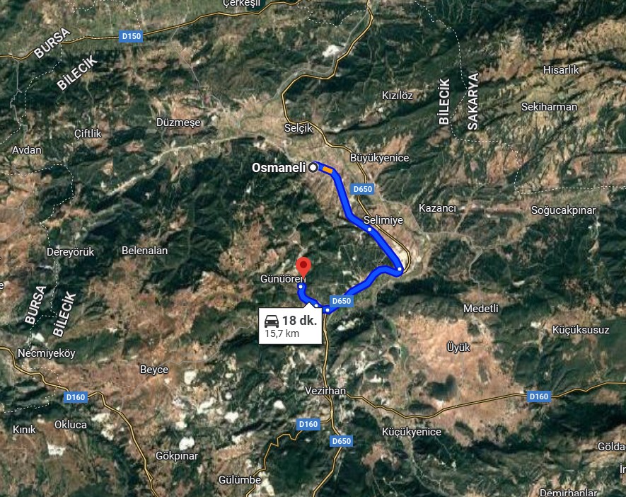 BİLECİK OSMANELİ GÜNÖREN  KÖYÜ’NDE 2.050 M² TARLA SATILIKTIR - BİLECİK OSMANELİ fotoğraf 5