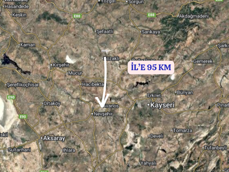 NEVŞEHİR KOZAKLI KANLICA  KÖYÜNDE 63  M² ARSA  SATILIKTIR - NEVŞEHİR KOZAKLI fotoğraf 6
