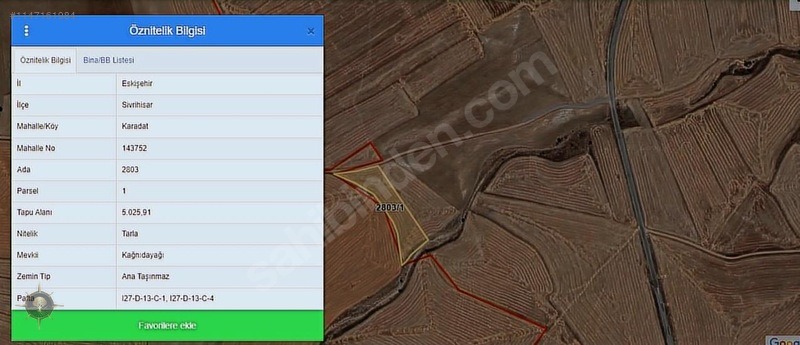 RESMİ YOLLU 5025m2 KÖYLER İLE ÇEVRİLİ FIRSAT TARLA - ESKİŞEHİR SİVRİHİSAR fotoğraf 7