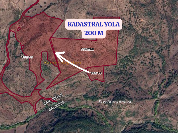 BALIKESİR BALYA BENGİLER   KÖYÜNDE 10.106  M² TARLA  SATILIKTIR - BALIKESİR BALYA fotoğraf 3