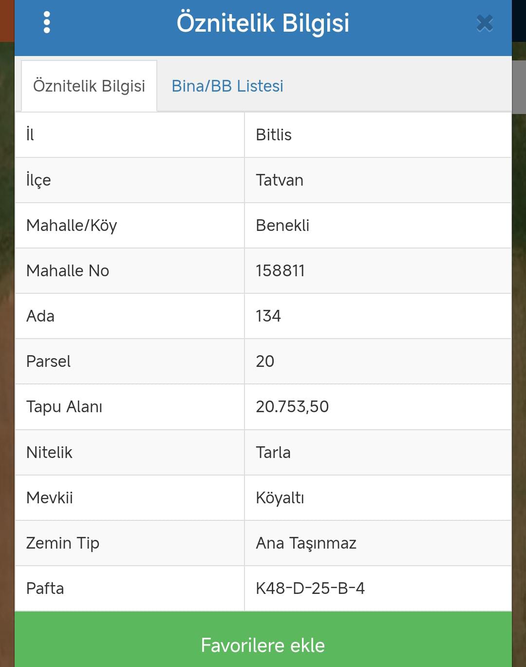 Bitlis / Tatvan / Benekli Köyü 2.500 M² SATILIK ARSA  - BİTLİS TATVAN fotoğraf 2