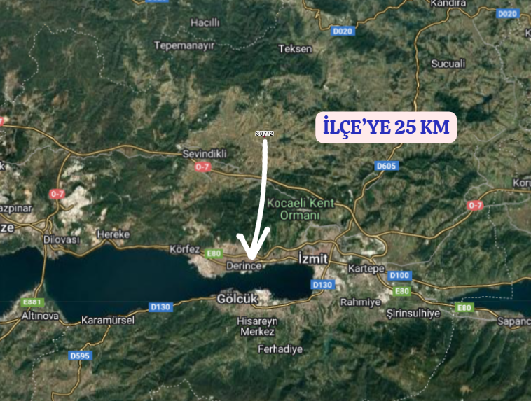 KOCAELİ DERİNCE TAHTALI  KÖYÜNDE   TARLANIN 340  M²  Sİ  SATILIKTIR - KOCAELİ DERİNCE fotoğraf 8
