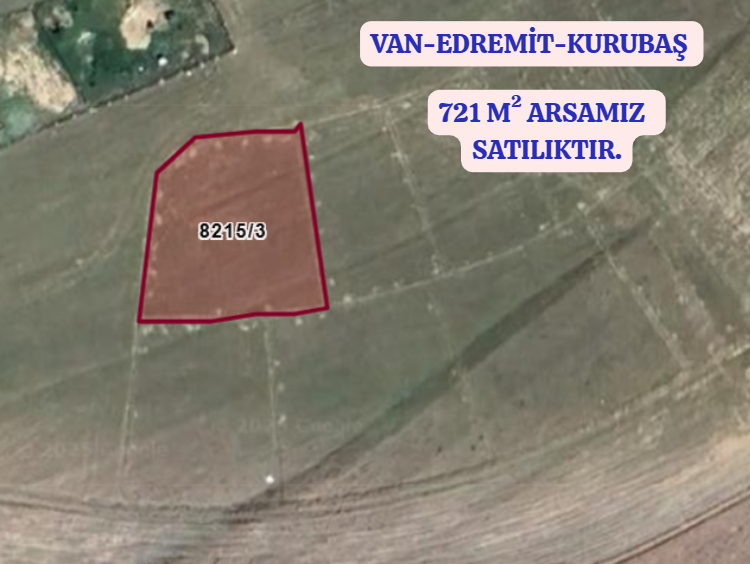VAN   EDREMİT KURUBAŞ KÖYÜNDE 721 M² ARSA SATILIKTIR. - VAN EDREMİT fotoğraf 2