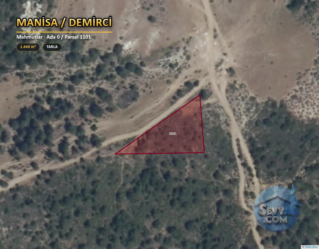 MANİSA DEMİRCİ MAHMUTLAR 1.640 m² SATILIK ARSA - MANİSA DEMİRCİ fotoğraf 2