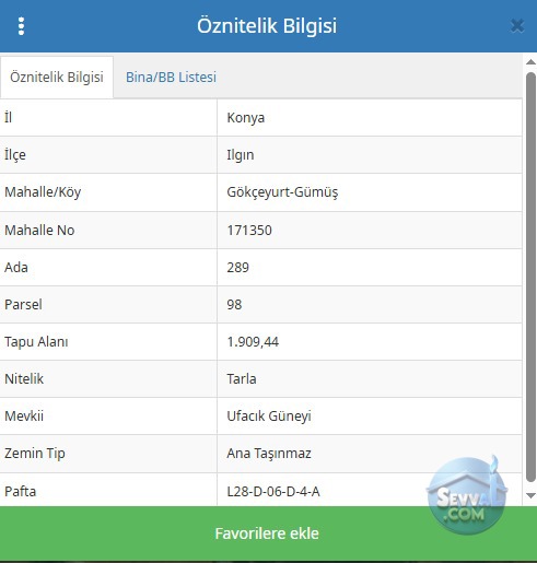 KONYA ILGIN GÖKÇEYURT DA 1.909 M² TARLAMIZ SATILIKTIR - KONYA ILGIN fotoğraf 2