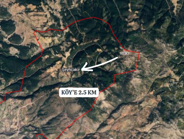 KÜTAHYA HİSARCIK ŞEYHÇAKIR'DA 3.091M² MÜSTAKİL TARLA SATILIKTIR - KÜTAHYA HİSARCIK fotoğraf 4