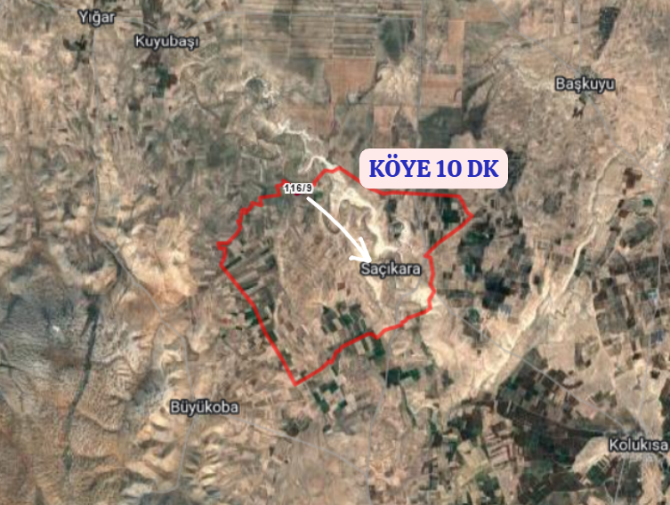 KONYA KADINHANI SAÇIKARA   KÖYÜNDE 41.664 M²  TARLA  SATILIKTIR - KONYA KADINHANI fotoğraf 4