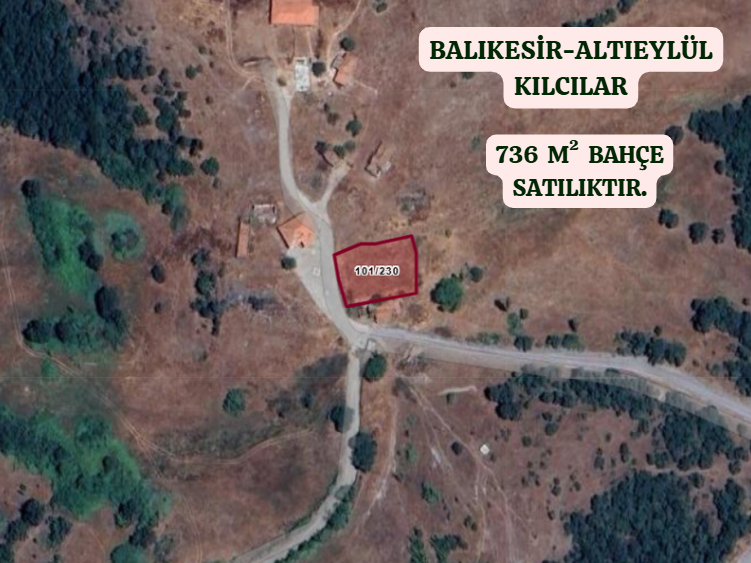 BALIKESİR ALTIEYLÜL KILCILAR  KÖYÜNDE  736  M²  BAHÇE  SATILIKTIR - BALIKESİR ALTIEYLÜL fotoğraf 2