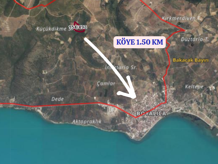 BURSA İZNİK BOYALICA-YENİ KÖYÜNDE 17.396 M ZEYTİNLİK SATILIKTIR - BURSA İZNİK fotoğraf 3