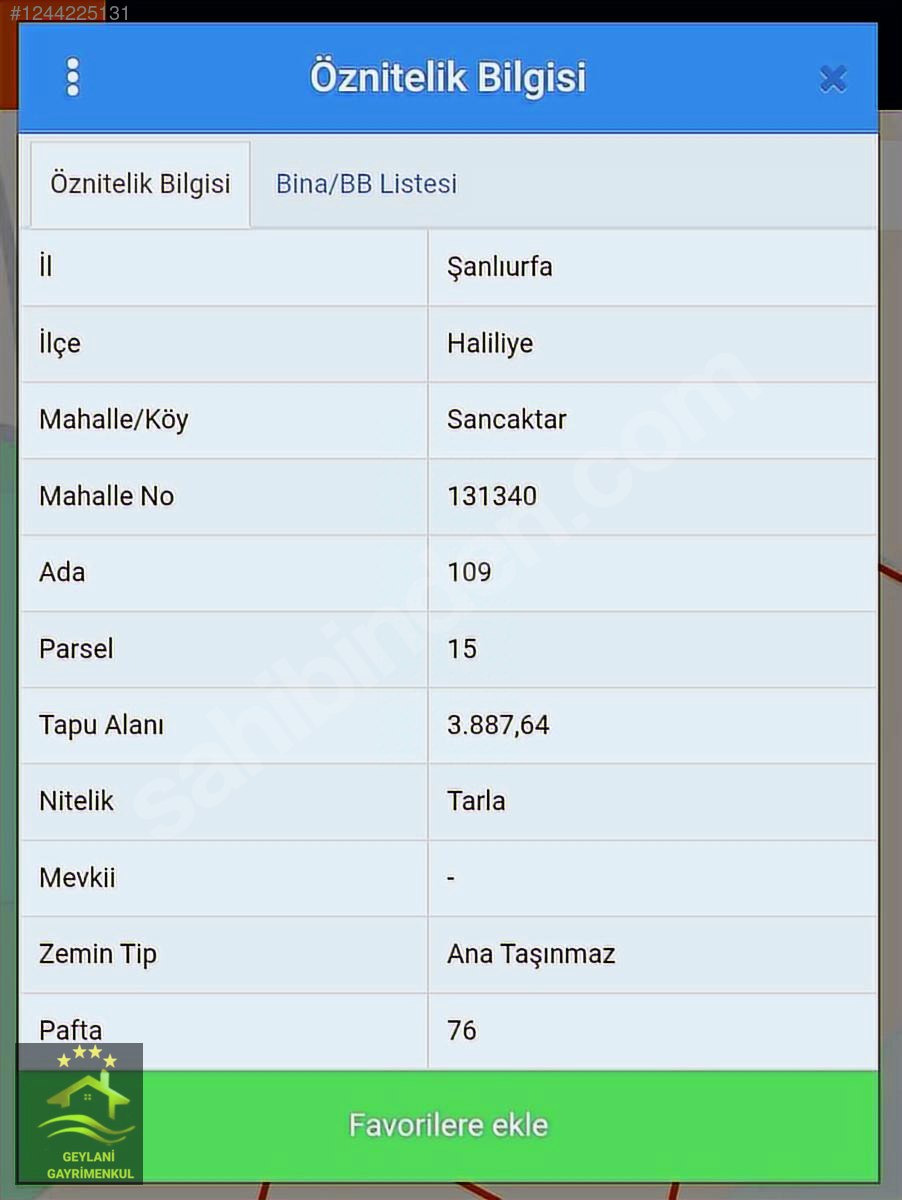 Haliliye Sancaktar 11 Nisan Stadyumu Yanı Kupon Arsa - ŞANLIURFA HALİLİYE fotoğraf 8