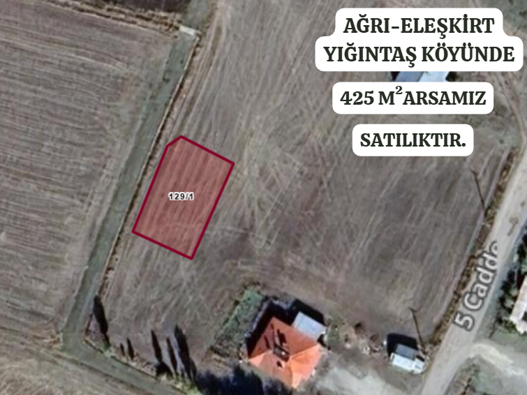 AĞRI ELEŞKİRT YIĞINTAŞ  KÖYÜNDE 425 M² ARSAMIZ SATILIKTIR. - AĞRI ELEŞKİRT fotoğraf 2