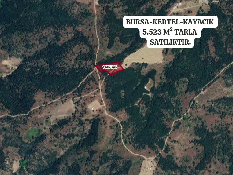 BURSA KESTEL KAYACIK KÖYÜ’NDE 5.523 M²  TARLA SATILIKTIR - BURSA KESTEL fotoğraf 2