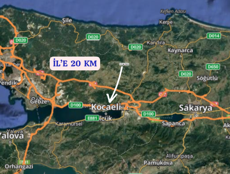 KOCAELİ KANDIRA NASUHLAR  KÖYÜNDE 1.554 M²  TARLA  SATILIKTIR - KOCAELİ KANDIRA fotoğraf 6